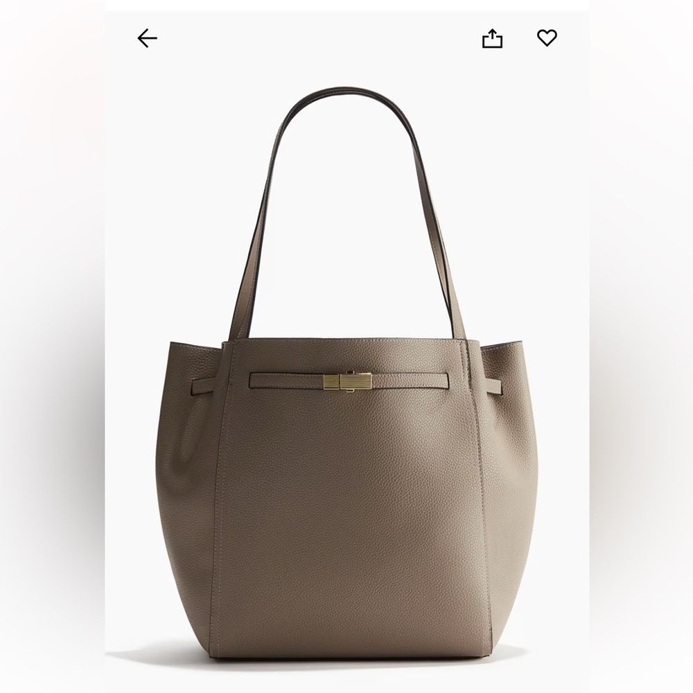 Elegant Taupe Tote Bag